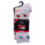 Ladies Printed Anklet Socks Size 4-7 3-PACK