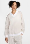 Nike Essential Woven Uv Vneck Crew - Lt Orewood Brn white