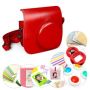 Tuff-Luv 9 In 1 Instax MINI 8 Instant Film Camera Accessories Bundles - Red