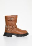 PoP Candy Buckle Mid Length Boots-brown