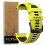 Elite 22MM Quick Release Two-tone Watch Strap - Lime/black
