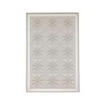 80 X 120CM Flower Design Frame Cream & Gold