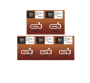 45 Up Labels - Self Adhesive Labels A4 Size - 100 Sheets