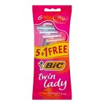 BIC Twin Lady Sensitive Disposable Razor 6PK