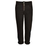 Diamante Button Jeans - Black L