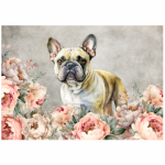 Bloom Tear Resistant Deco Print French Bulldog With