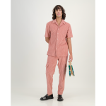 Stretch Corduroy Cargo Pants In Blush Pink - 2XL