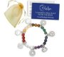 7 Chakra Bracelet With Charms In Gift Bag & Info Card . Heal Your Chakras Stone Charm Bracelet Pack Of 3