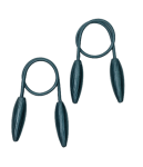 Smte 2PC Fine Twist Wrap Curtain Tiebacks Blue With Keychain