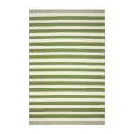 Charles Cotton Rug Green Stripes 200X300CM 300X400CM - 300CM X 400CM