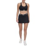 Scoop Neck Logo Bra -black