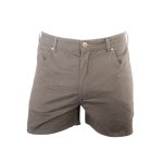 Mens Stretch Performance Short 10CM Inleg - Taupe