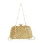 Goldair Gold Diamante Rhinestone Clutch Bag
