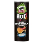 Pringles Hot Kickin' Sour Cream Flavour Potato Chips 160G