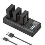 K&f Concept 3 Pack LP-E17 Batteries & Lcd Charger For Canon
