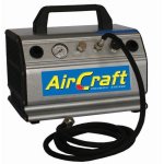 AirCraft Airbrush Compressor 1 5HP W hose & Filter Double Outlet