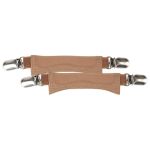 Misppro Elastic Shoe Straps Shoe Band Adjustable Heel Straps For Footbed Clog Potato Shoes- Brown