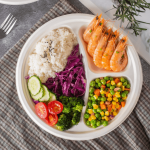 3 Compartment Round Lunch Plate