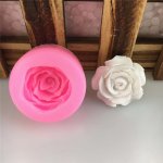 2PCS Rose Flowers Silicone Mold 3D Fondant Mold For Diy Pudding Chocolate Candy Desserts Gummy Handmade Soap Aromatherapy Candle