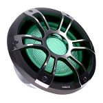 Fusion Signature Series 10" 600 Watt Sports Chrome Marine Subwoofer With Crgbw