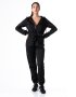Urban Zip-up Jumpsuit - Black - Small