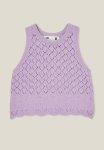 Cotton On Taylor Crochet Top - Lilac Drop
