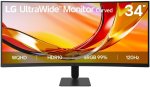 LG 34 Inch Ultrawide Wqhd Curved 120HZ Monitor