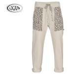 Cocoon Leopard Print Pocket Detail Track Pants - Stone S