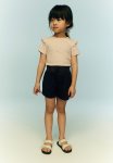 Loose Fit Denim Shorts - Black