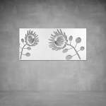 Protea Wall Art - 2000 X 1000 X 20 Matt Black Indoor