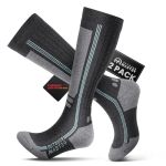 Outdoormaster Thermolite Merino Wool Ski Socks Compression Thermal Snowboarding Socks For Men & Women Cold Weather