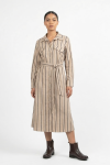 Long Sleeve Midi Dress - XXL Striped