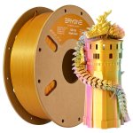 Eryone Tri Color Jewel Green orange Red gold Silk Pla Filament For 3D Printers 1KG Spool 1.75MM Diameter