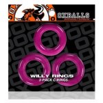 Oxballs Willy Rings 3 Pack Hot Pink