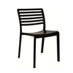 Lama Outdoor indoor Chair Polypropylene Black White Grey - Grey