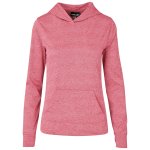 Ladies Fitness Lightweight Hooded Sweater Red