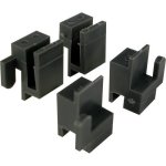 Prime-line G 3078 3 8 In. X 9 16 In. Black Plastic Window Corner Guide Likit Single Pack