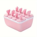 8-GRID Bpa Free Reusable Popsicle Mold Set Diy Ice Cream Popsicles For Stalls Food Trucks Cafes Catering Event Holding Eid Al-ad