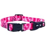 Rogz Fusion Classic Medium Collar - Pink Paw Waggs Online Pet Shop