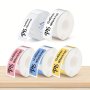 Multi Size P15 Label Paper Sticker 15 30MM/12 40MM White Label Tape P15 Thermal Printer Transparent Label Sticker Adhesive Tape Portable Thermal Label Maker Printing Paper