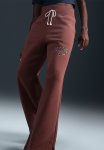 Nike Phoenix Wide Leg Pant - Red Sepia