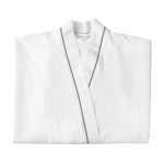 White Egyptian Cotton Gown - Large Taupe