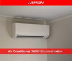 24000 Btu Air Conditioner Installation By Juspropa
