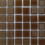 Crystal Glass Mosaic Tiles Chestnut 15 X 15CM