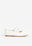 Appliqu D Ballet Pumps - White