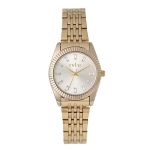 Ladies Watch - 30MM Gold Band With Champagne Sunray Dial