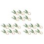 18 Pieces Handmade Wooden Beads Faux Greenery Napkin Holders