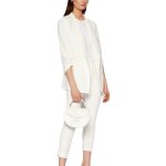 Front Tab Straight Pants -ivory