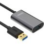 UNITEK Y-3004 USB3.0 Aluminium Extension Cable 5M Gray