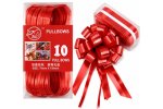 Party Ribbon Pull Bow 70MM X150MM Red 10PC